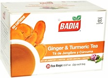 Badia Ginger & Turmeric 25 Tea Bags